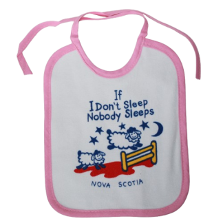 Nova Scotia Baby Bib Pink