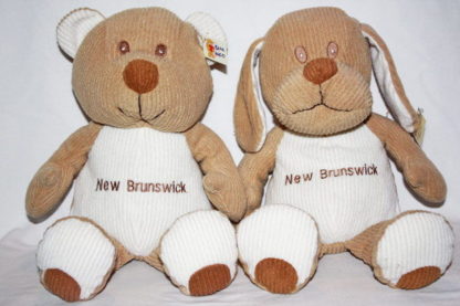 New Brunswick Plush Dog and Bear 2pcs
