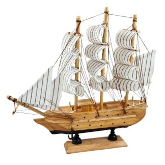 Wood Ship 8"