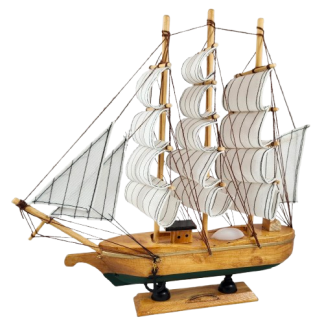 11" Wood Ship
