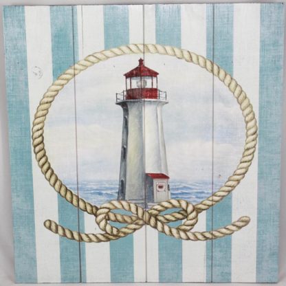 Wood Nautical Sign Lighthouse