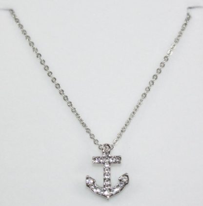 Silver Anchor Necklace