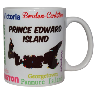 PEI Map Names Mug