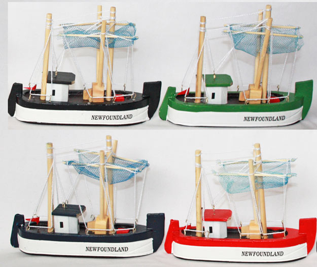 Newfoundland Fishing Boat Large 6pcs