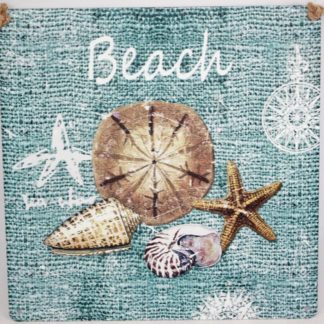 Beach Metal Sign