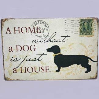 Dog Metal Sign