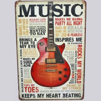 Music Metal Sign