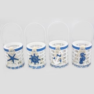 4 Nautical Candle Holders
