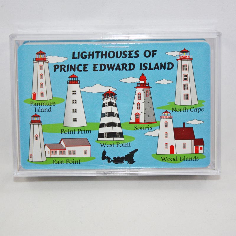 Modern Wide Linen Lighthouses P7 Bronze And Silver Lighthouse Swap Playing Card