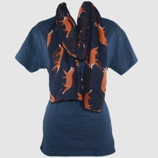 Fox Scarf Navy