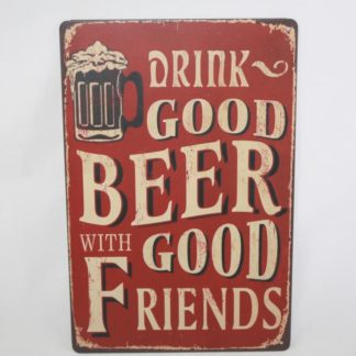 Good Beer Metal Sign