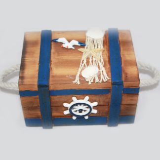 Nautical Wood Chest Medium