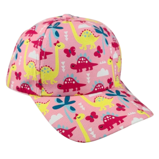 Kids Pink Dinosaur Hat