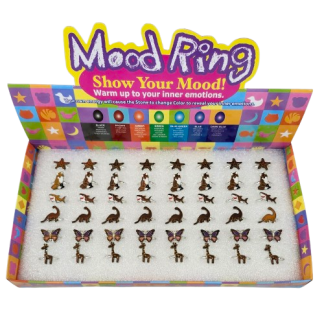 Kids Colour Mood Ring 48 pcs