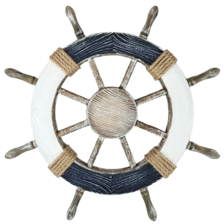Large Wood Ship Wheel