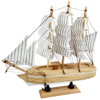 Wood Ship 8"
