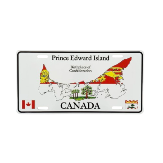 PEI Map License Plate