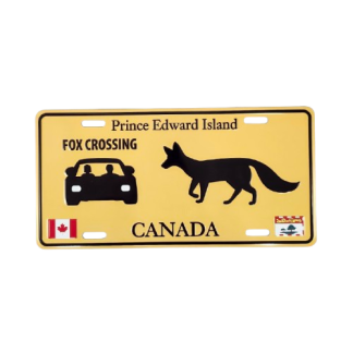 PEI Fox License Plate